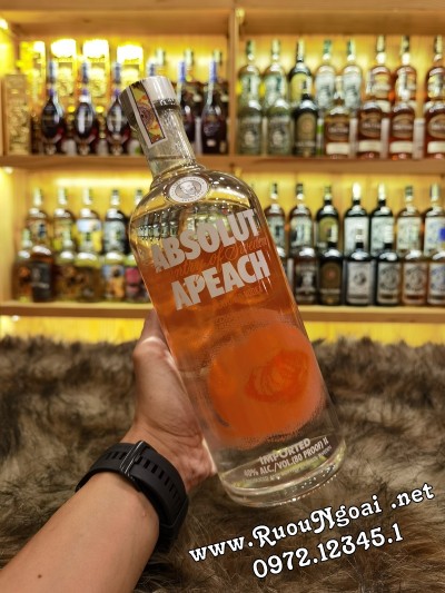 Rượu Vodka Absolut Apeach 1L